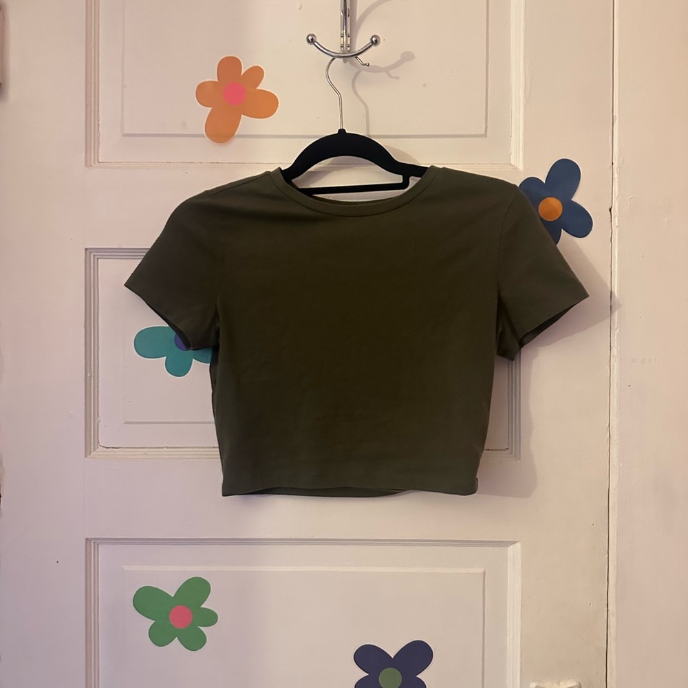 Green Crop Top Wild Fable